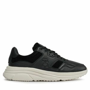 Sportcipők Tommy Hilfiger Modern Runner Premium Lth FM0FM04879 Fekete kép