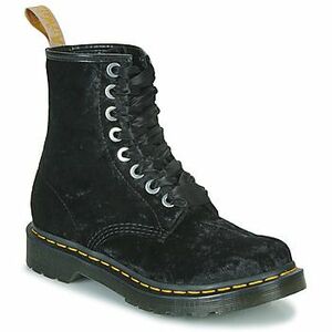 Csizmák Dr. Martens VEGAN 1460 BLACK VELVET kép