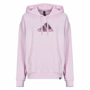 Pulóverek adidas Holiday Graphic 3-Stripes Oversized Hoodie kép