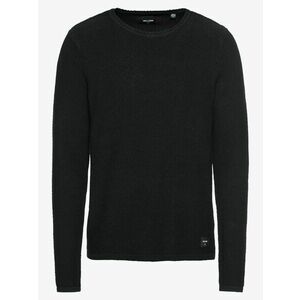 Only & Sons Pulóver 'onsDAN 7 STRUCTURE CREW NECK NOOS' fekete kép