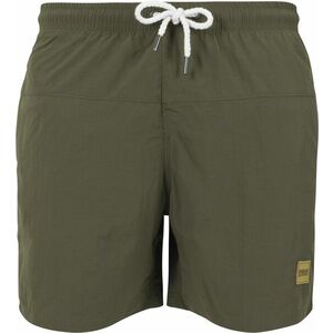 Urban Classics Rövid fürdőnadrágok 'Block Swim' khaki kép