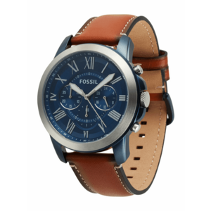 FOSSIL Analóg órák 'Grant FS5151' ultramarin kék / okker / ezüst kép