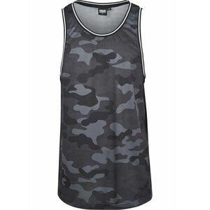 Urban Classics Póló 'Camo Mesh' szürke / sötétszürke / fekete kép