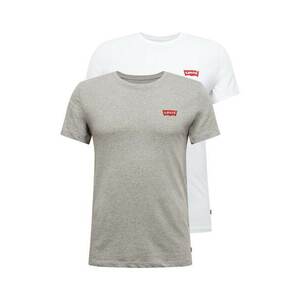 LEVI'S ® Póló '2 Pack Crewneck Graphic' szürke / fehér kép