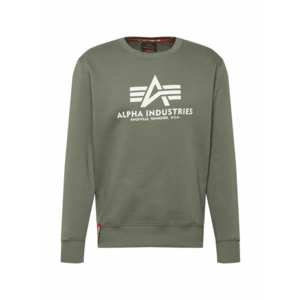 ALPHA INDUSTRIES Tréning póló khaki / természetes fehér kép