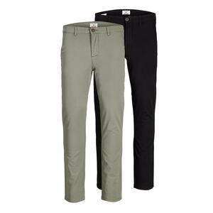 JACK & JONES Chino nadrág 'JJIMacro JJDave' pasztellzöld / fekete kép