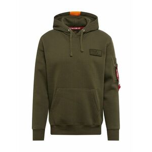 ALPHA INDUSTRIES Tréning póló 'Red Stripe' khaki / narancs / piros / fehér kép