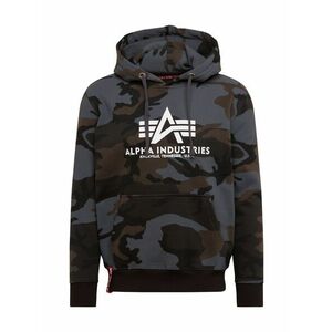 ALPHA INDUSTRIES Tréning póló barna / szürke / fekete / fehér kép