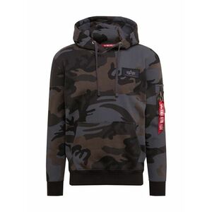 ALPHA INDUSTRIES Tréning póló galambkék / barna / antracit / fehér kép