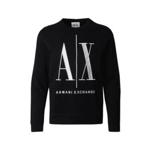 ARMANI EXCHANGE Tréning póló fekete / fehér kép