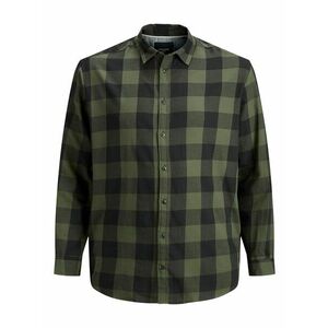 Jack & Jones Plus Ing 'JJEGINGHAM' szürke / sötétzöld kép