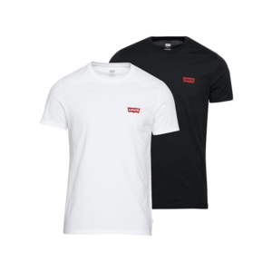 LEVI'S ® Póló '2 Pack Crewneck Graphic' piros / fekete / fehér kép