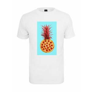 Mister Tee Póló 'Pizza Pineapple' türkiz / sötétsárga / piros / fehér kép