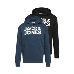 JACK & JONES Tréning póló 'JJEcorp' kék / fekete / fehér kép