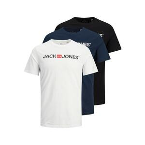 JACK & JONES Póló tengerészkék / piros / fekete / fehér kép