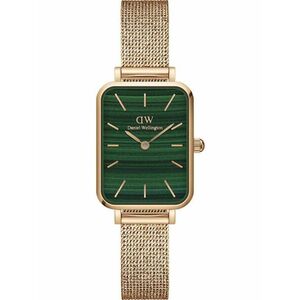 Daniel Wellington Analóg órák 'Quadro Pressed Melrose RG Green' rózsaszín arany / fenyő / fűzöld kép