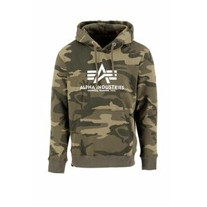 ALPHA INDUSTRIES Tréning póló barna / olíva / fehér kép