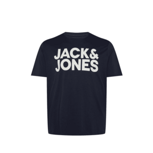 Jack & Jones Plus Póló 'JJECorp' tengerészkék / fehér kép