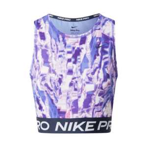 NIKE Sport top türkiz / sötétkék / sötétlila / fehér kép