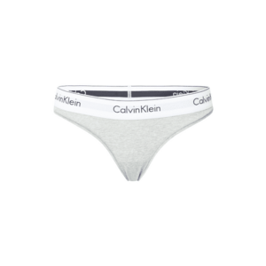 Calvin Klein Underwear String bugyik szürke melír / fekete / fehér kép