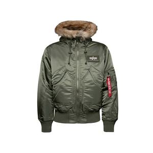 ALPHA INDUSTRIES Átmeneti dzseki barna / zöld / piros / fehér kép