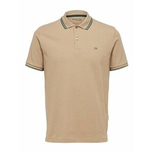 SELECTED HOMME Póló 'SLHDante' bézs / khaki kép