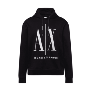 ARMANI EXCHANGE Tréning póló fekete / fehér kép