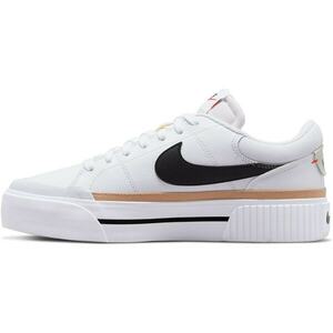 Nike Sportswear Rövid szárú sportcipők 'COURT LEGACY LIFT' bézs / fekete / fehér kép