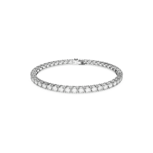 Swarovski Karkötő 'Matrix Tennis bracelet' ezüst / átlátszó kép