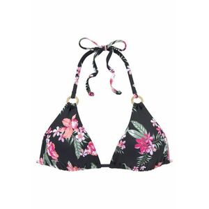 LASCANA Bikini felső khaki / magenta / fekete / fehér kép