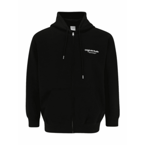 Jack & Jones Plus Tréning dzseki 'JORVesterbro' fekete / fehér kép