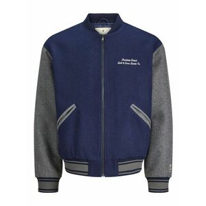 JACK & JONES Átmeneti dzseki 'CAMBRIDGE' tengerészkék / szürke melír kép
