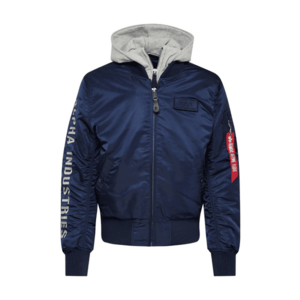 ALPHA INDUSTRIES Átmeneti dzseki tengerészkék / szürke melír / piros / fehér kép