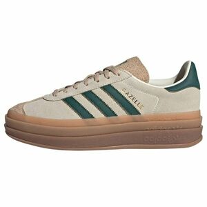 ADIDAS ORIGINALS Rövid szárú sportcipők 'Gazelle Bold' világos bézs / arany / sötétzöld kép