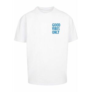 Merchcode Póló 'Good Vibes Only' kék / fehér kép