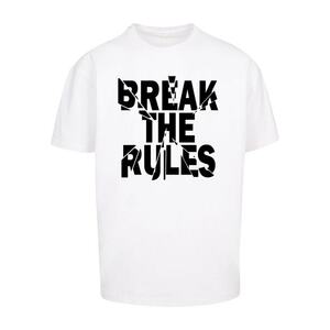 Merchcode Póló 'Break The Rules 2' fekete / fehér kép