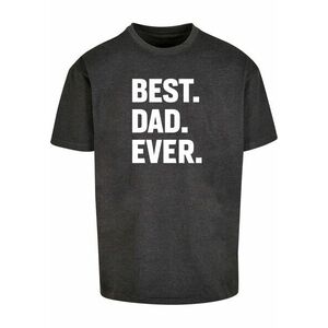 Merchcode Póló 'Fathers Day - Best Dad Ever' fekete / fehér kép