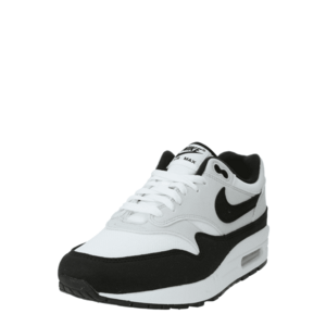 Nike Sportswear Rövid szárú sportcipők 'Air Max 1' fekete / fehér / természetes fehér kép