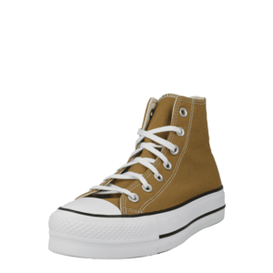 CONVERSE Magas szárú sportcipők 'Chuck Taylor All Star Lift Hi' karamell / fekete / fehér kép