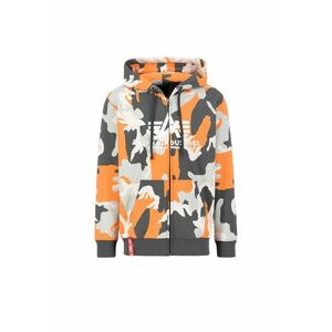 ALPHA INDUSTRIES Tréning póló antracit / világosszürke / mandarin / fehér kép