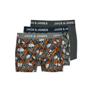 JACK & JONES Boxeralsók 'JACHugo Skulls' éjkék / fenyő / narancs / fehér kép