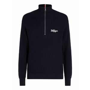 TOMMY HILFIGER Pulóver kék / fehér kép