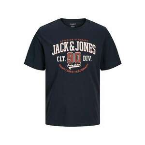 JACK & JONES Póló tengerészkék / rozsdavörös / fehér kép