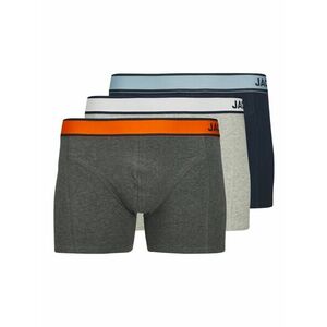 JACK & JONES Boxeralsók 'RICK' tengerészkék / sötétszürke / szürke melír / narancs kép