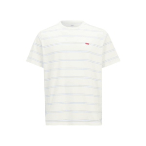 Levi's® Big & Tall Póló 'Original Housemark Tee ' ekrü / világoskék / piros kép