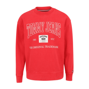 Tommy Jeans Tréning póló rózsaszín / rikító piros / fekete / fehér kép