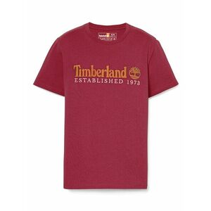 TIMBERLAND Póló 'Embroidery' narancs / sötétvörös / fehér kép