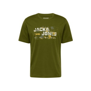 JACK & JONES Póló olíva / fehér kép