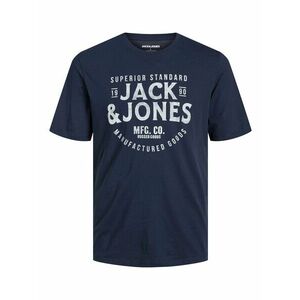 JACK & JONES Póló 'JJJeans' tengerészkék / fehér kép