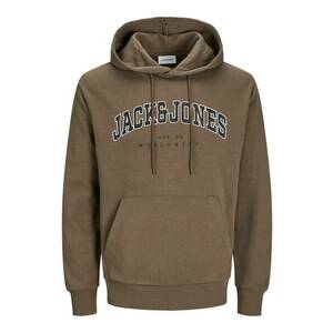 JACK & JONES Tréning póló 'JJECaleb' barna / fekete / fehér kép